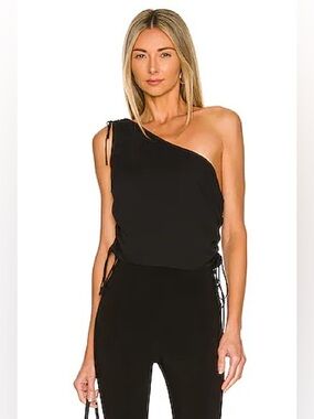 Amanda Uprichard Ania Top in Black